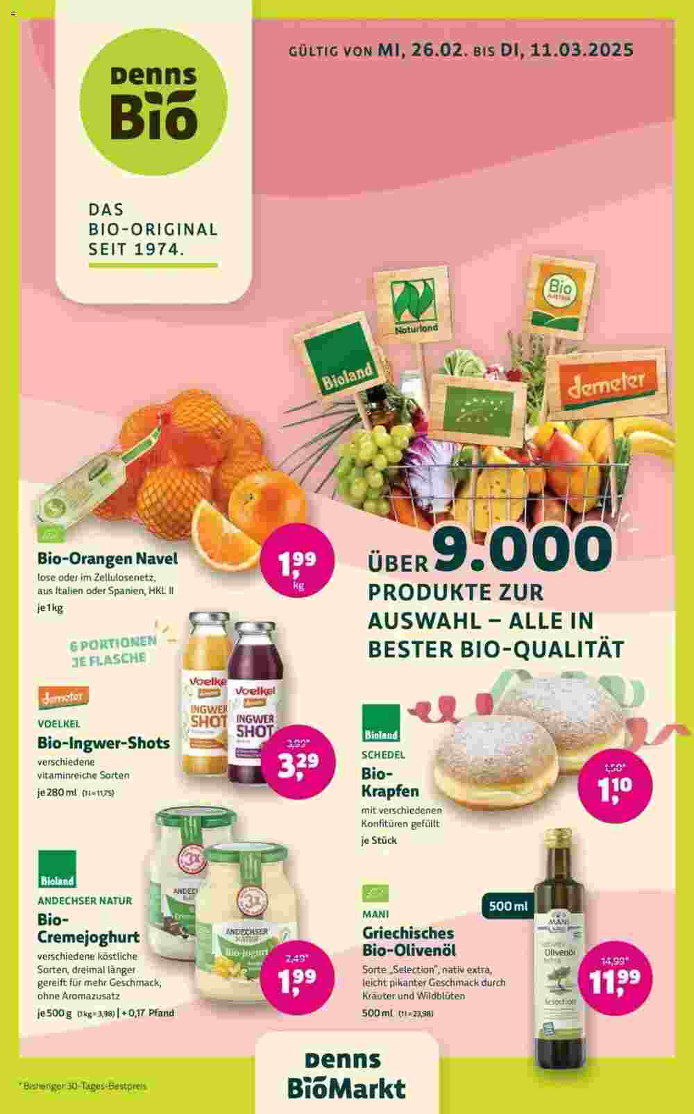 Denn's Biomarkt Flugblatt (ab 26.02.2025) - Angebote und Prospekt - Seite 1