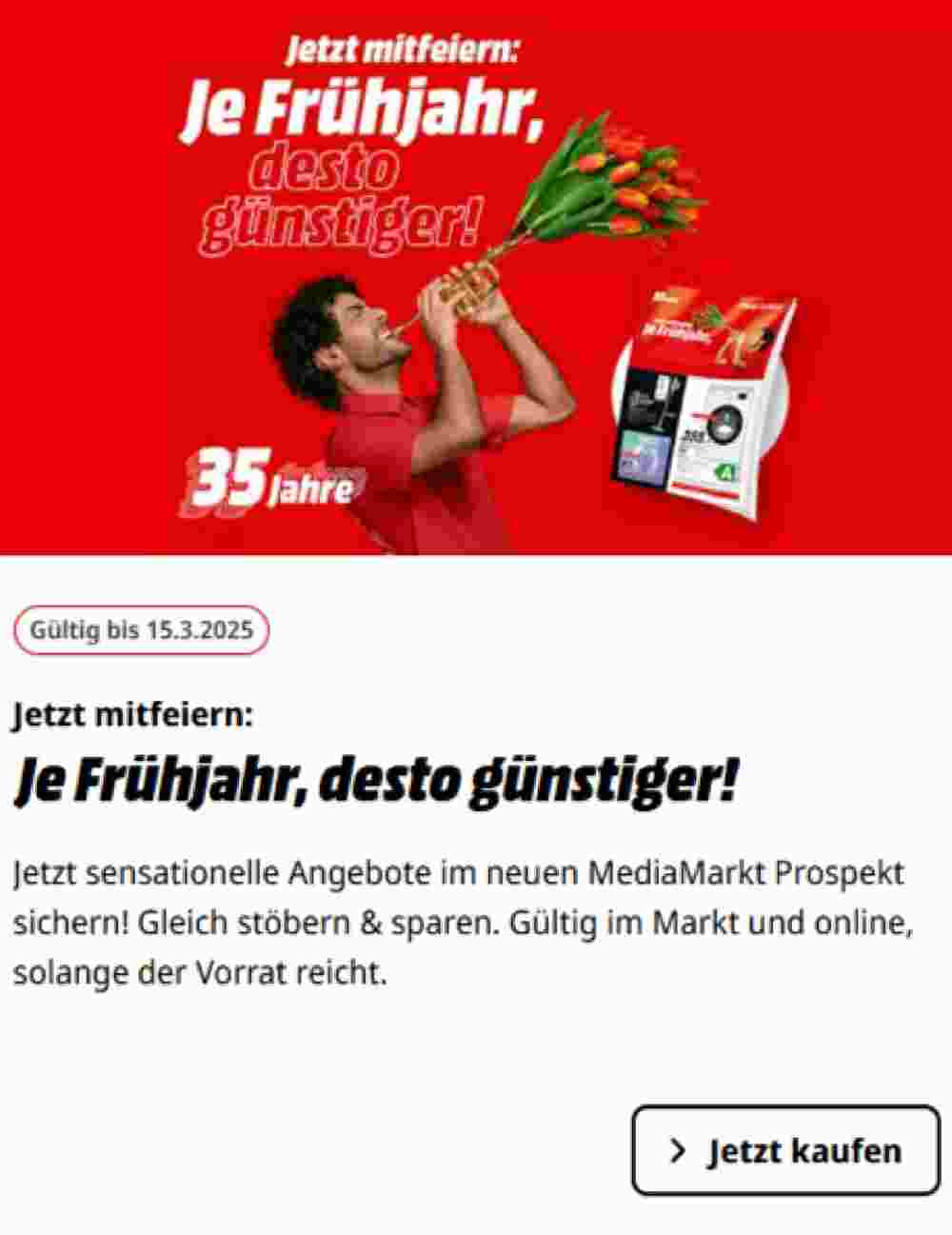 Media Markt Flugblatt (ab 03.03.2025) - Angebote und Prospekt - Seite 1