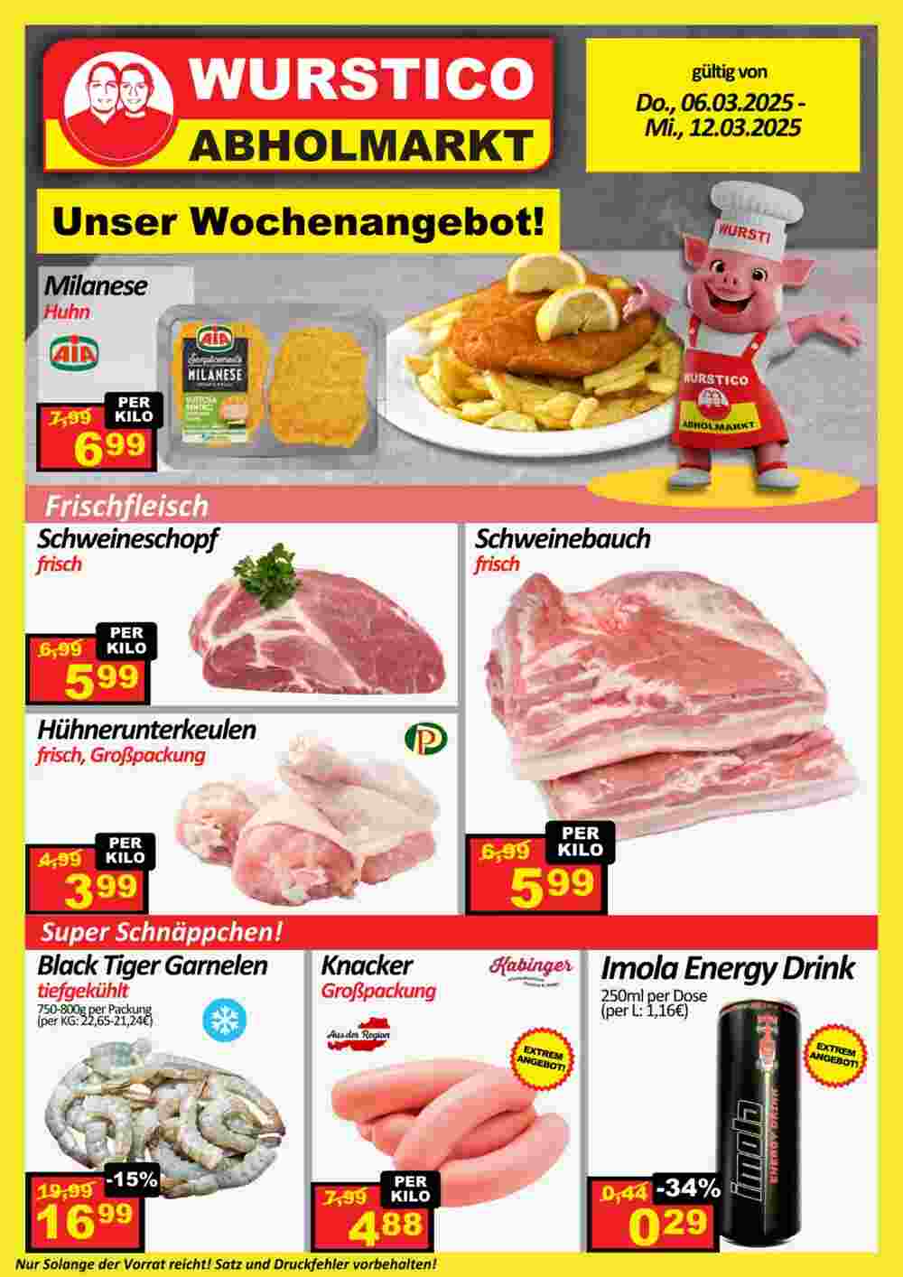 Wurstico Flugblatt (ab 06.03.2025) - Angebote und Prospekt - Seite 1