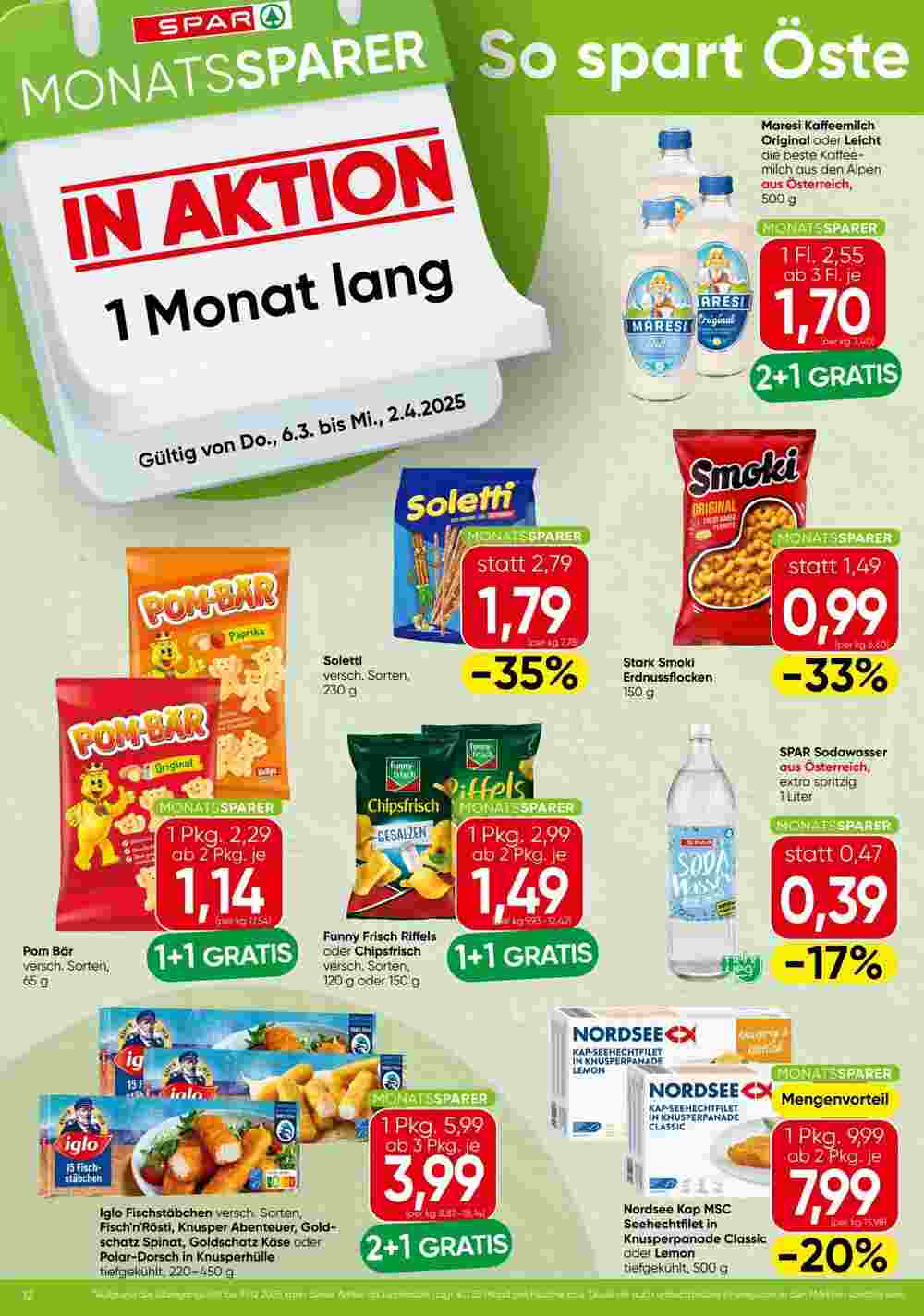 Spar Flugblatt (ab 06.03.2025) - Angebote und Prospekt - Seite 1