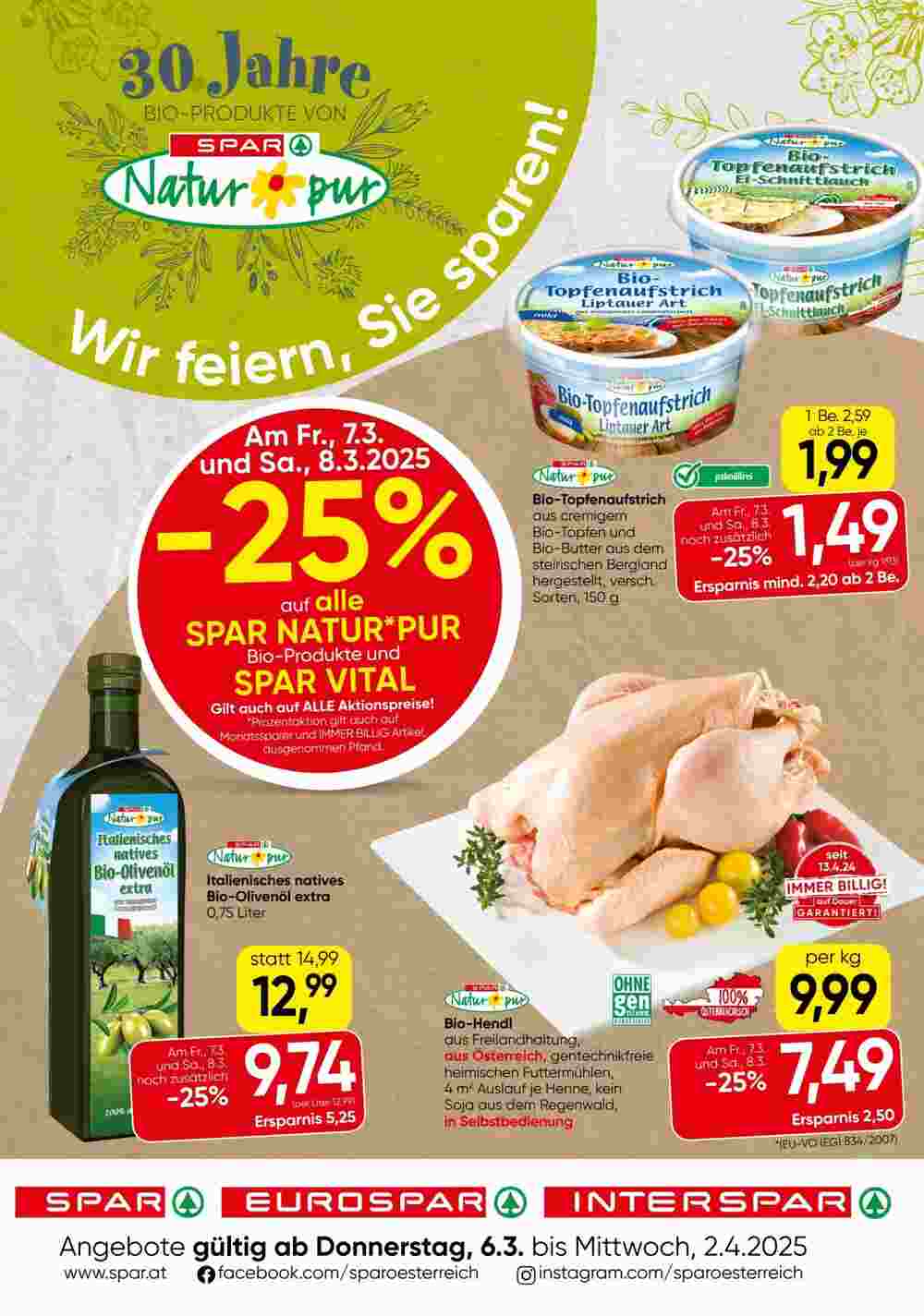 Spar Flugblatt (ab 06.03.2025) - Angebote und Prospekt - Seite 1