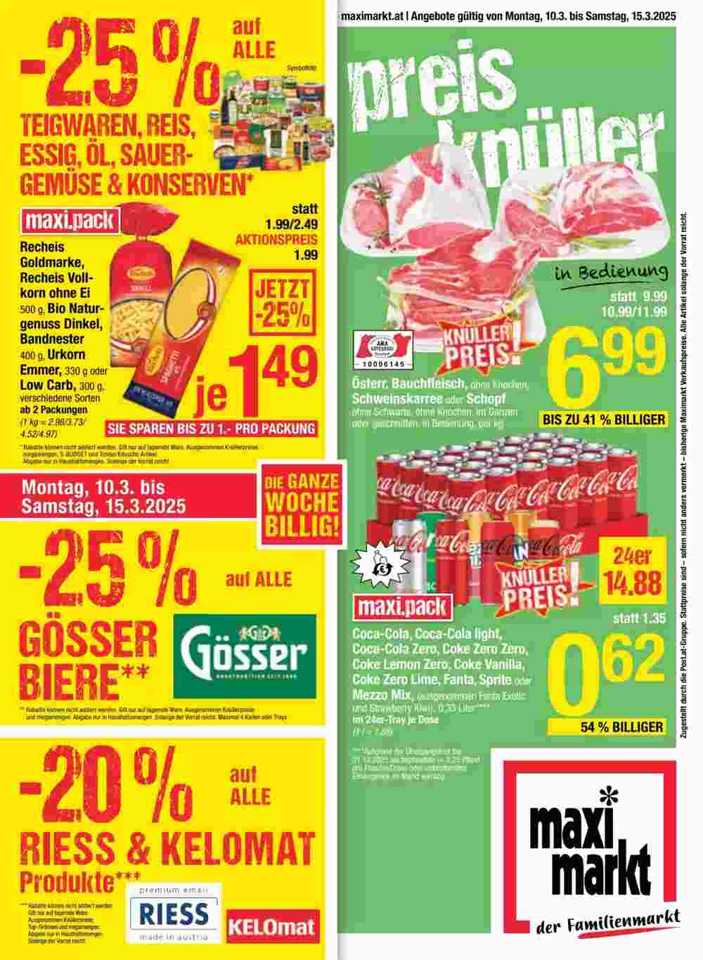 Maximarkt Flugblatt (ab 10.03.2025) - Angebote und Prospekt - Seite 1