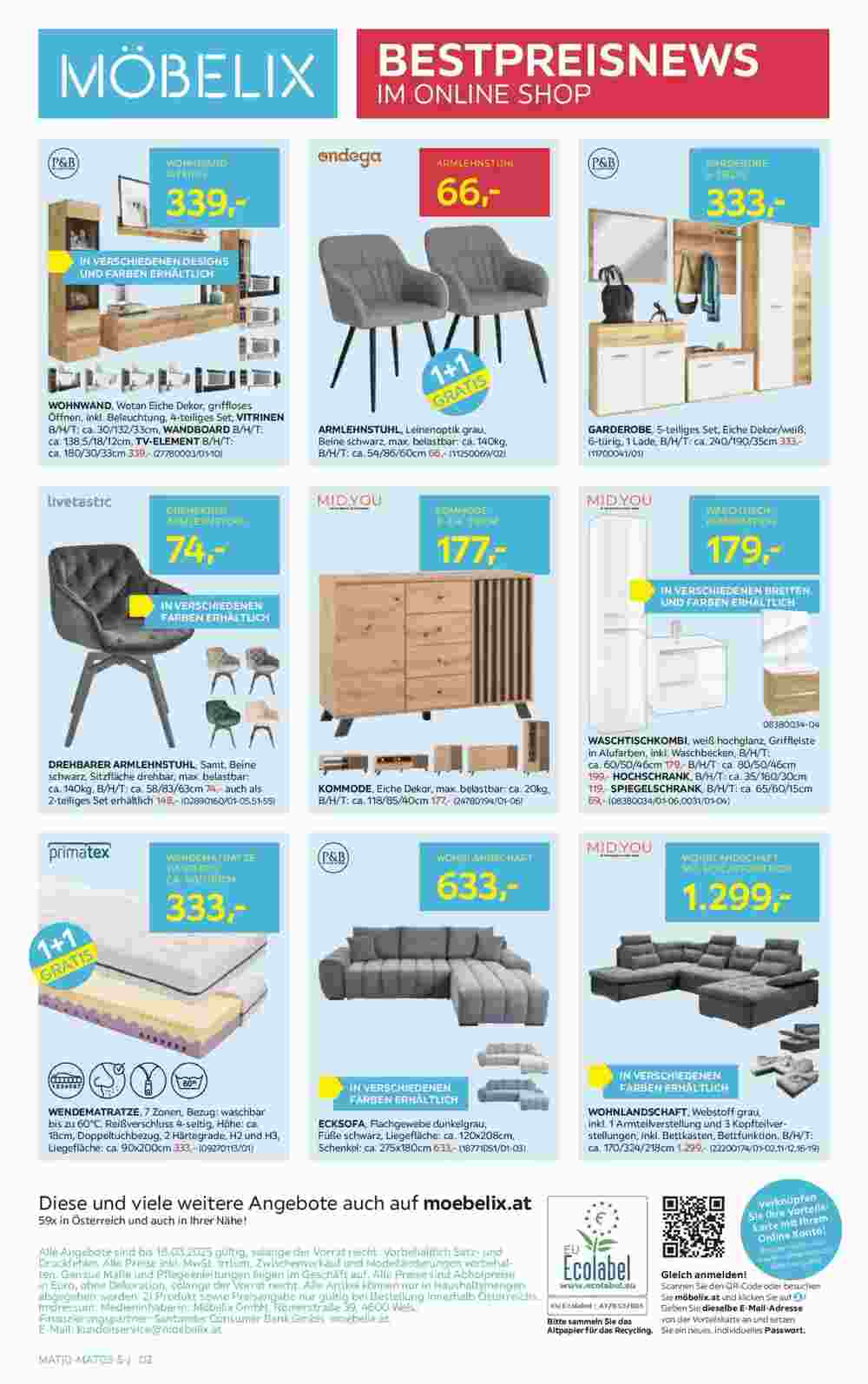 Möbelix Flugblatt (ab 11.03.2025) - Angebote und Prospekt - Seite 2