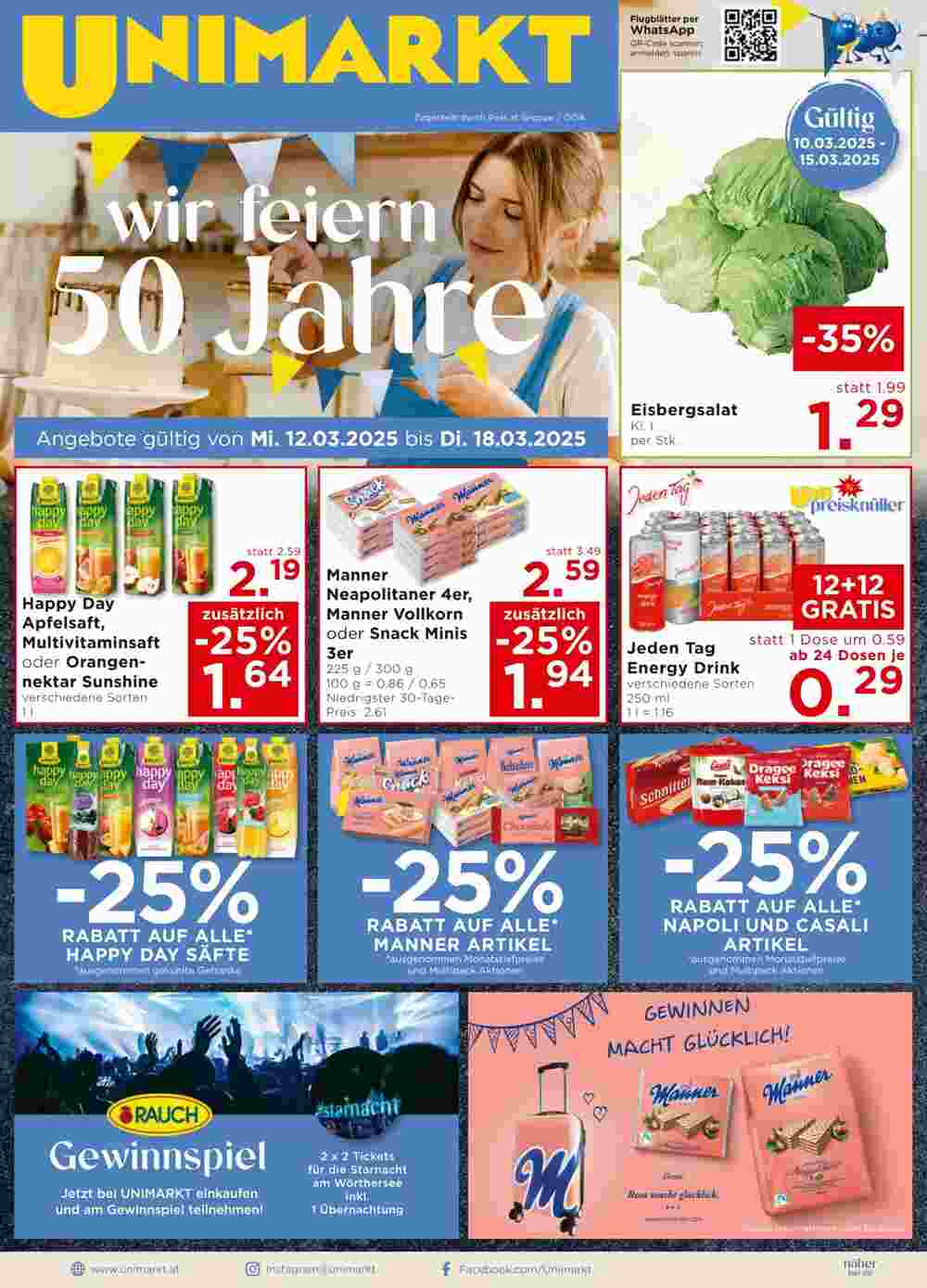 Unimarkt Flugblatt (ab 12.03.2025) - Angebote und Prospekt - Seite 1