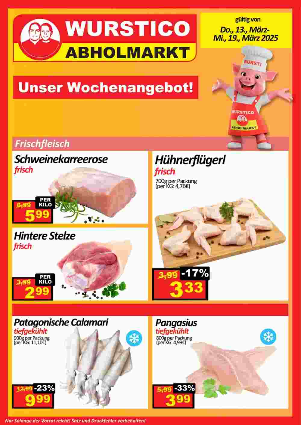 Wurstico Flugblatt (ab 13.03.2025) - Angebote und Prospekt - Seite 1