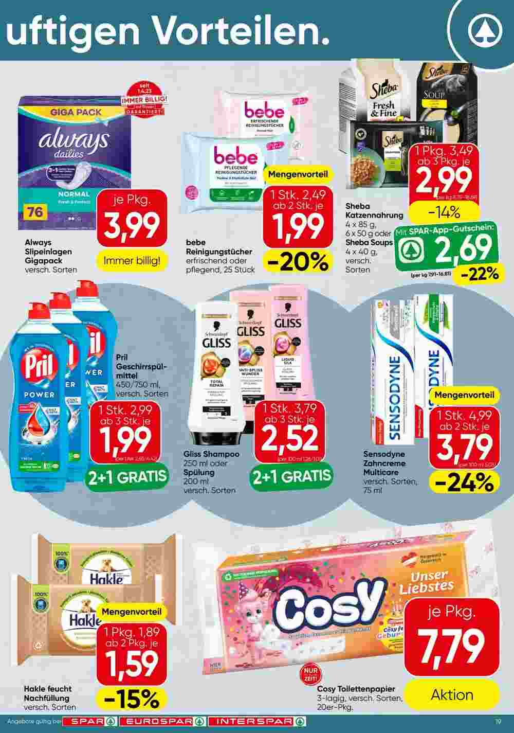 Spar Flugblatt (ab 13.03.2025) - Angebote und Prospekt - Seite 19