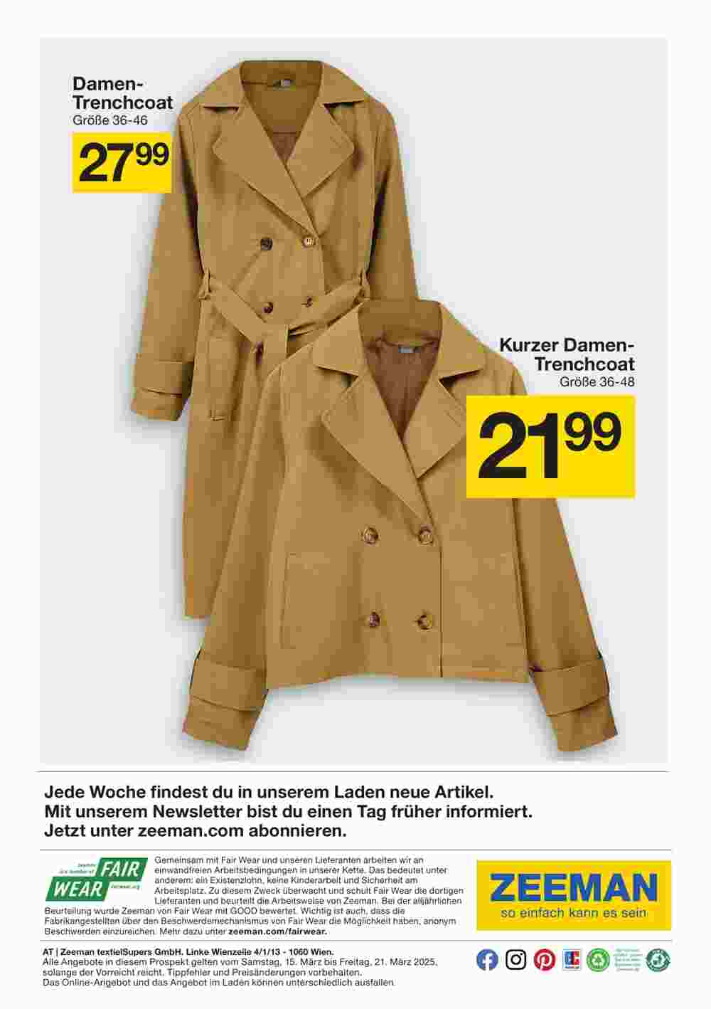 Zeeman Flugblatt (ab 15.03.2025) - Angebote und Prospekt - Seite 8