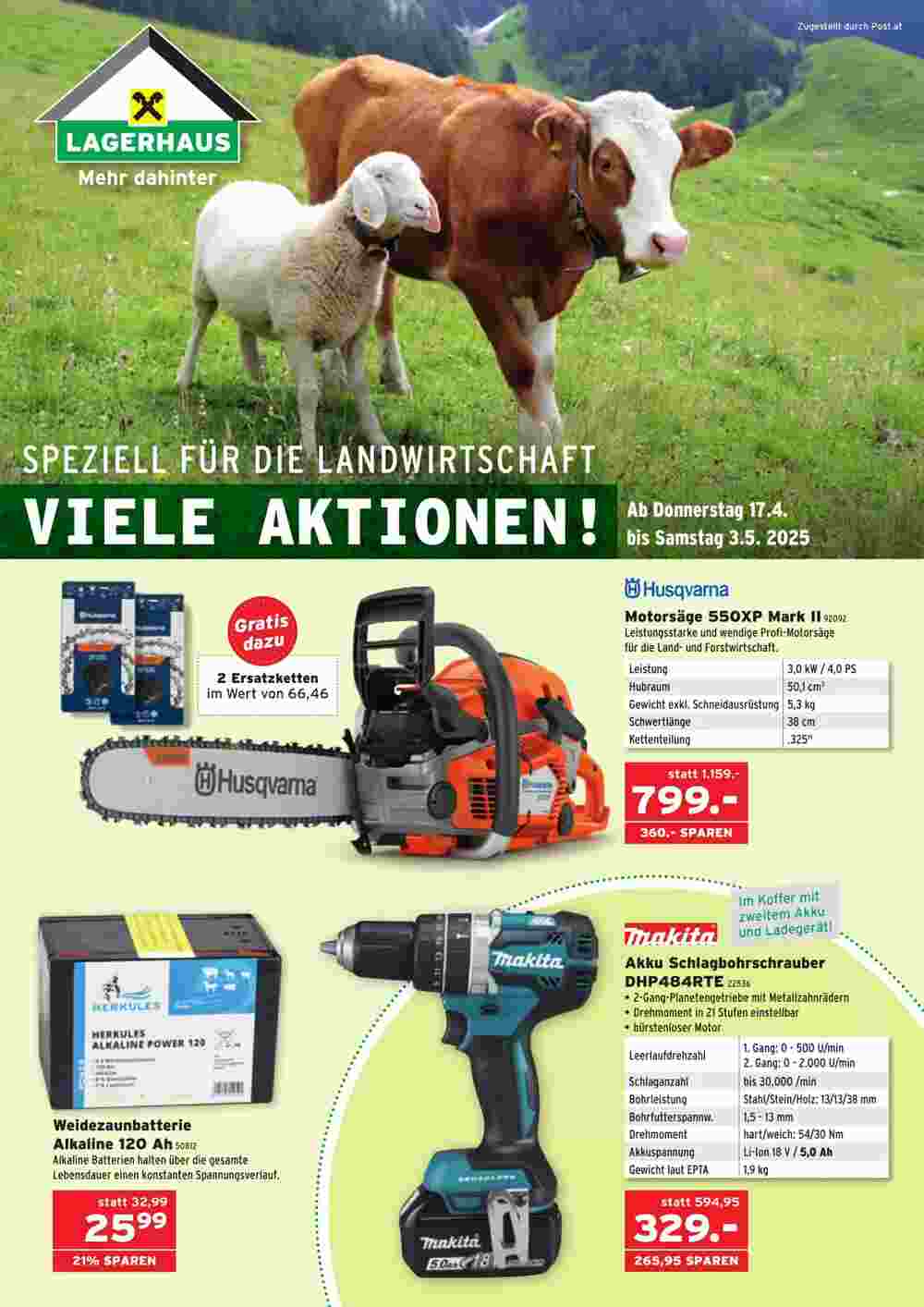 Salzburger Lagerhaus Flugblatt (ab 17.04.2025) - Angebote und Prospekt - Seite 1