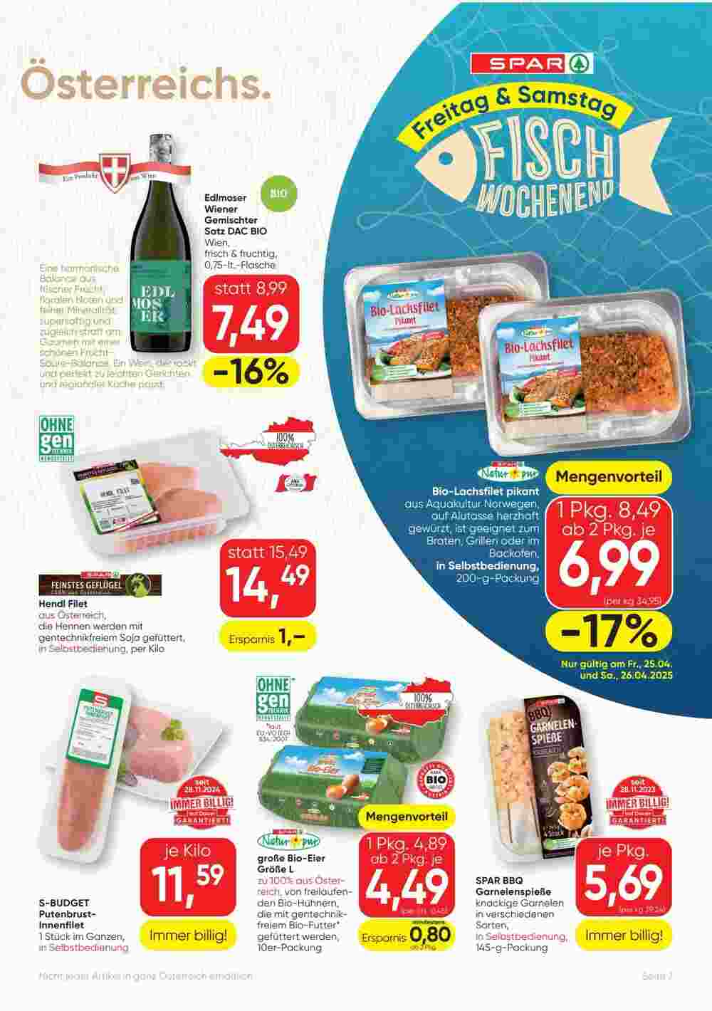 SPAR Gourmet Flugblatt (ab 24.04.2025) - Angebote und Prospekt - Seite 7