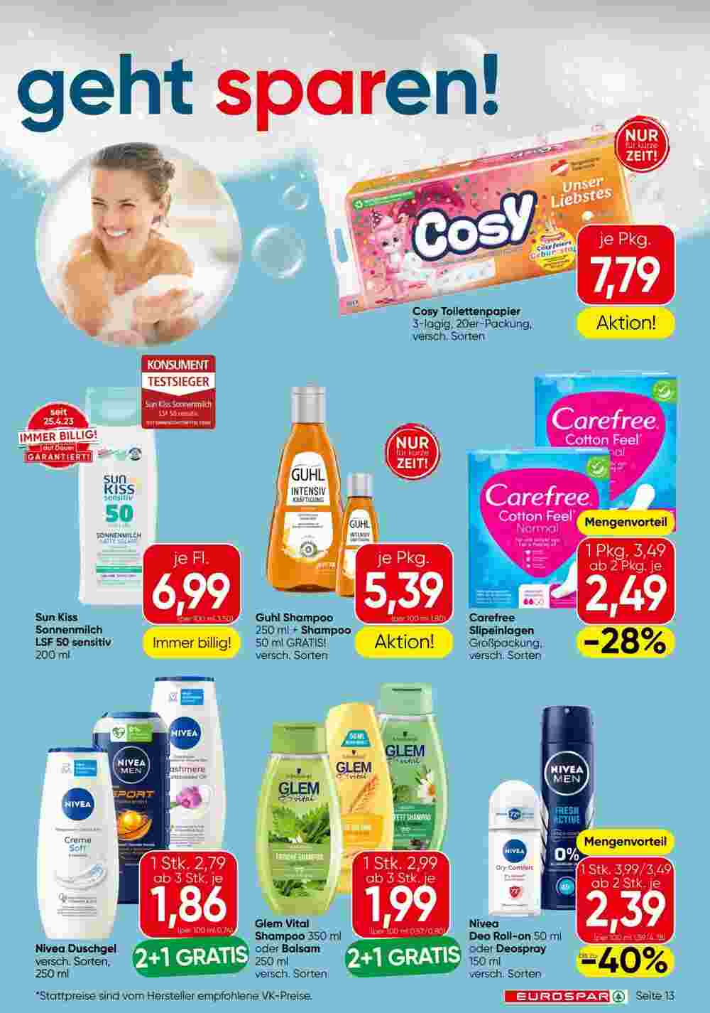 Eurospar Flugblatt (ab 24.04.2025) - Angebote und Prospekt - Seite 13