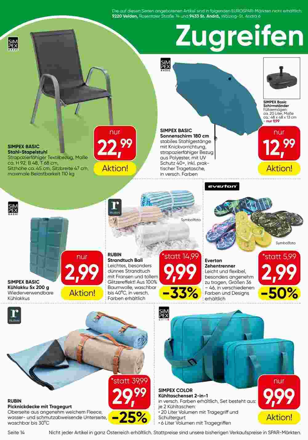 Eurospar Flugblatt (ab 24.04.2025) - Angebote und Prospekt - Seite 14