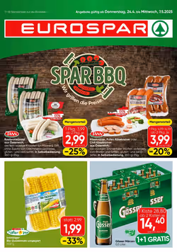 Eurospar Flugblatt (ab 24.04.2025) - Angebote und Prospekt