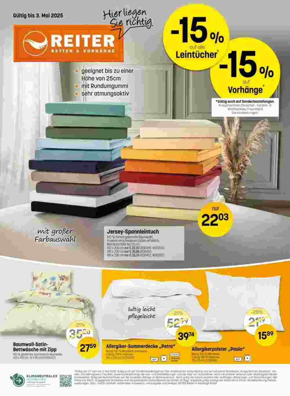 Reiter Flugblatt (ab 27.04.2025) - Angebote und Prospekt - Seite 1