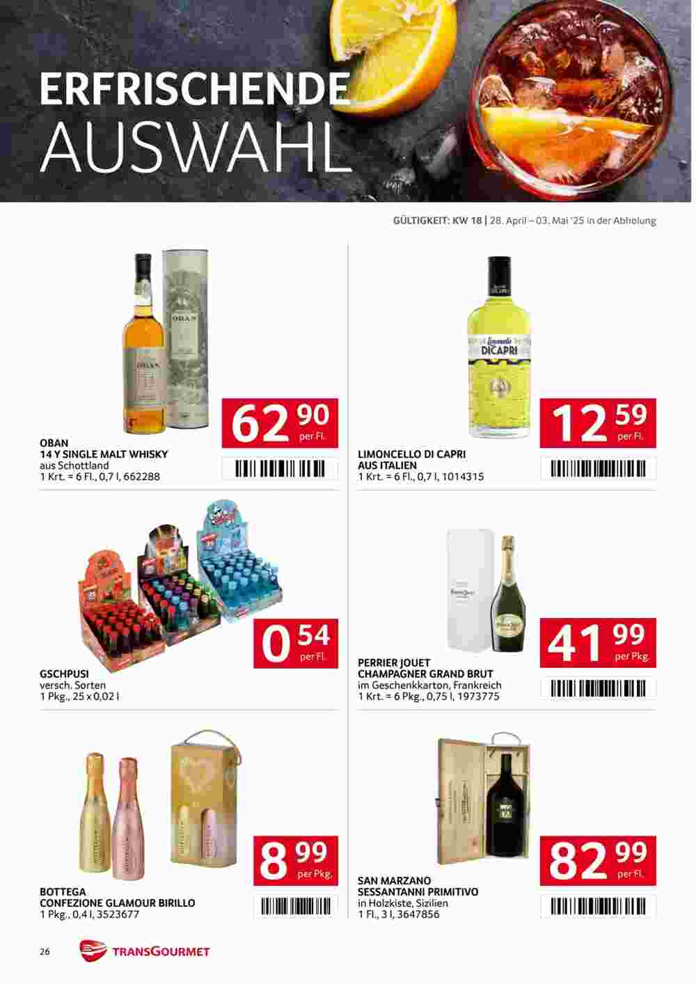 Transgourmet Flugblatt (ab 28.04.2025) - Angebote und Prospekt - Seite 26
