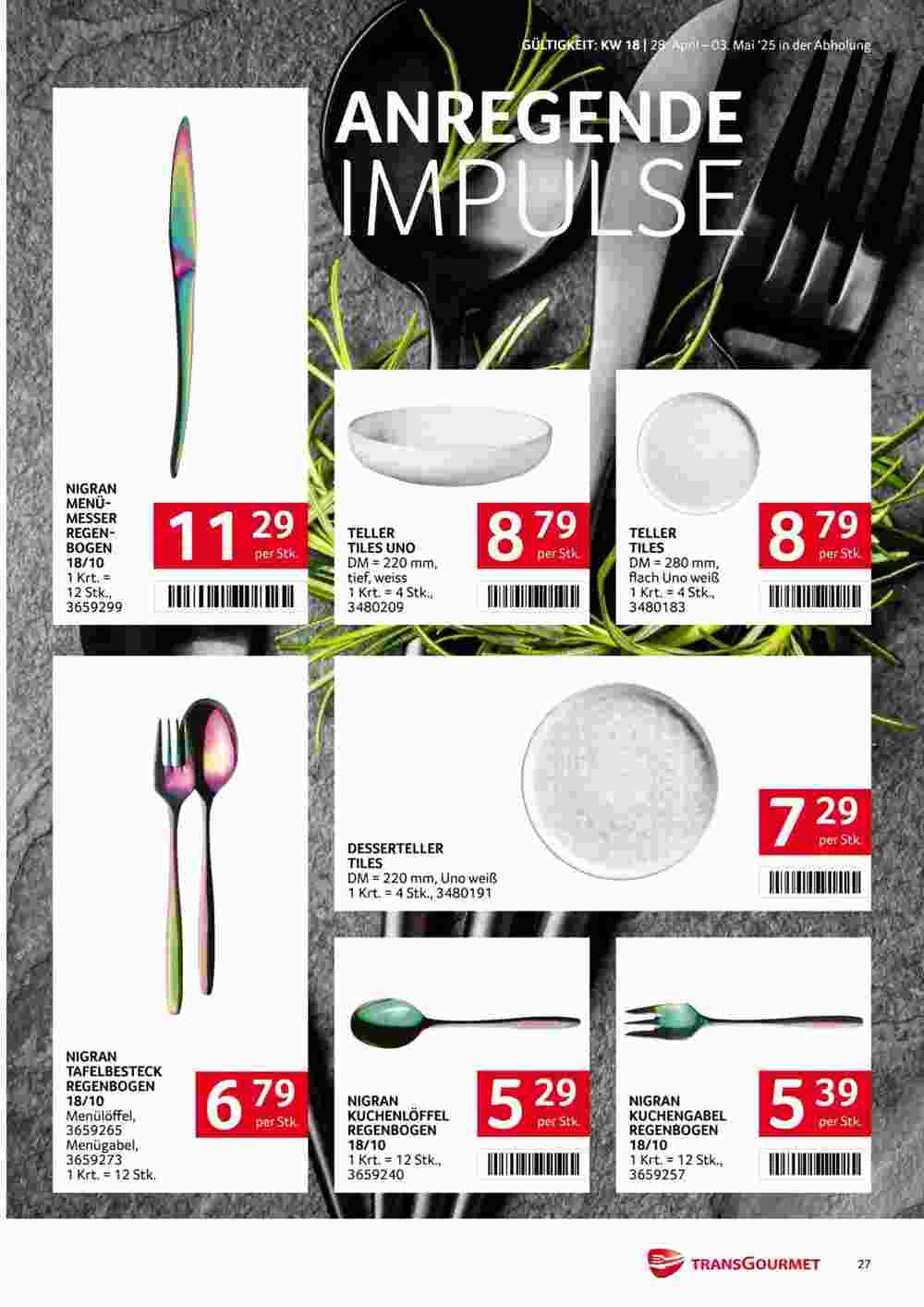 Transgourmet Flugblatt (ab 28.04.2025) - Angebote und Prospekt - Seite 27