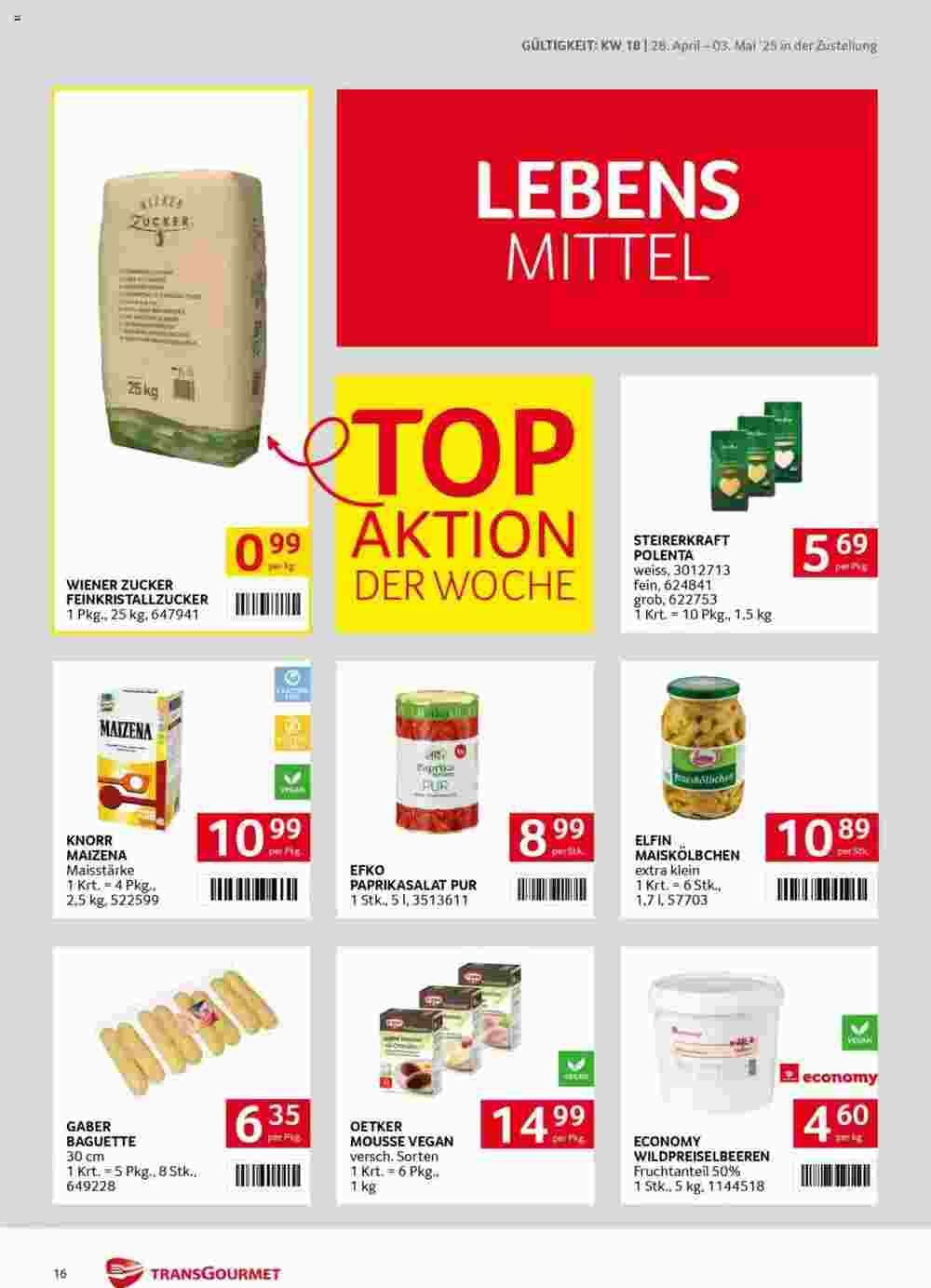 Transgourmet Flugblatt (ab 28.04.2025) - Angebote und Prospekt - Seite 16