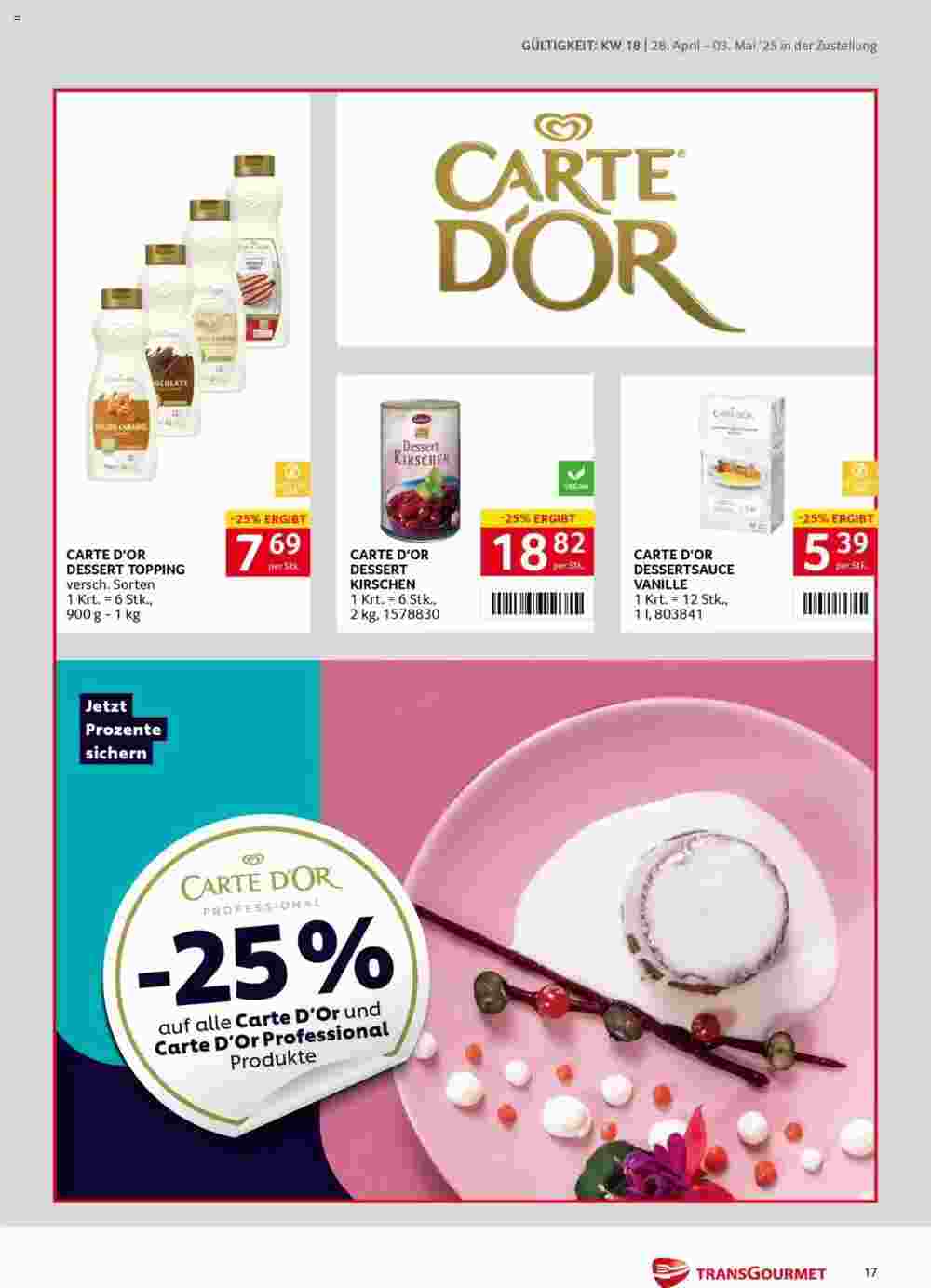 Transgourmet Flugblatt (ab 28.04.2025) - Angebote und Prospekt - Seite 17