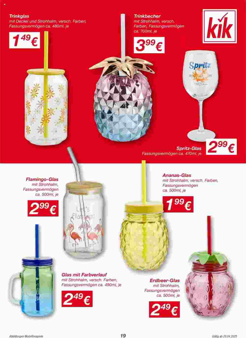 KiK Flugblatt (ab 28.04.2025) - Angebote und Prospekt - Seite 19