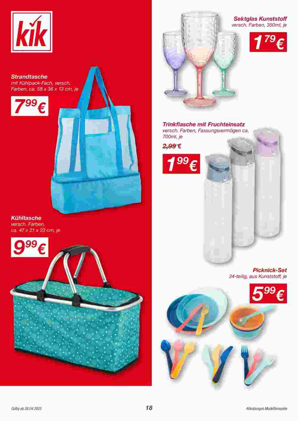 KiK Flugblatt (ab 28.04.2025) - Angebote und Prospekt - Seite 18