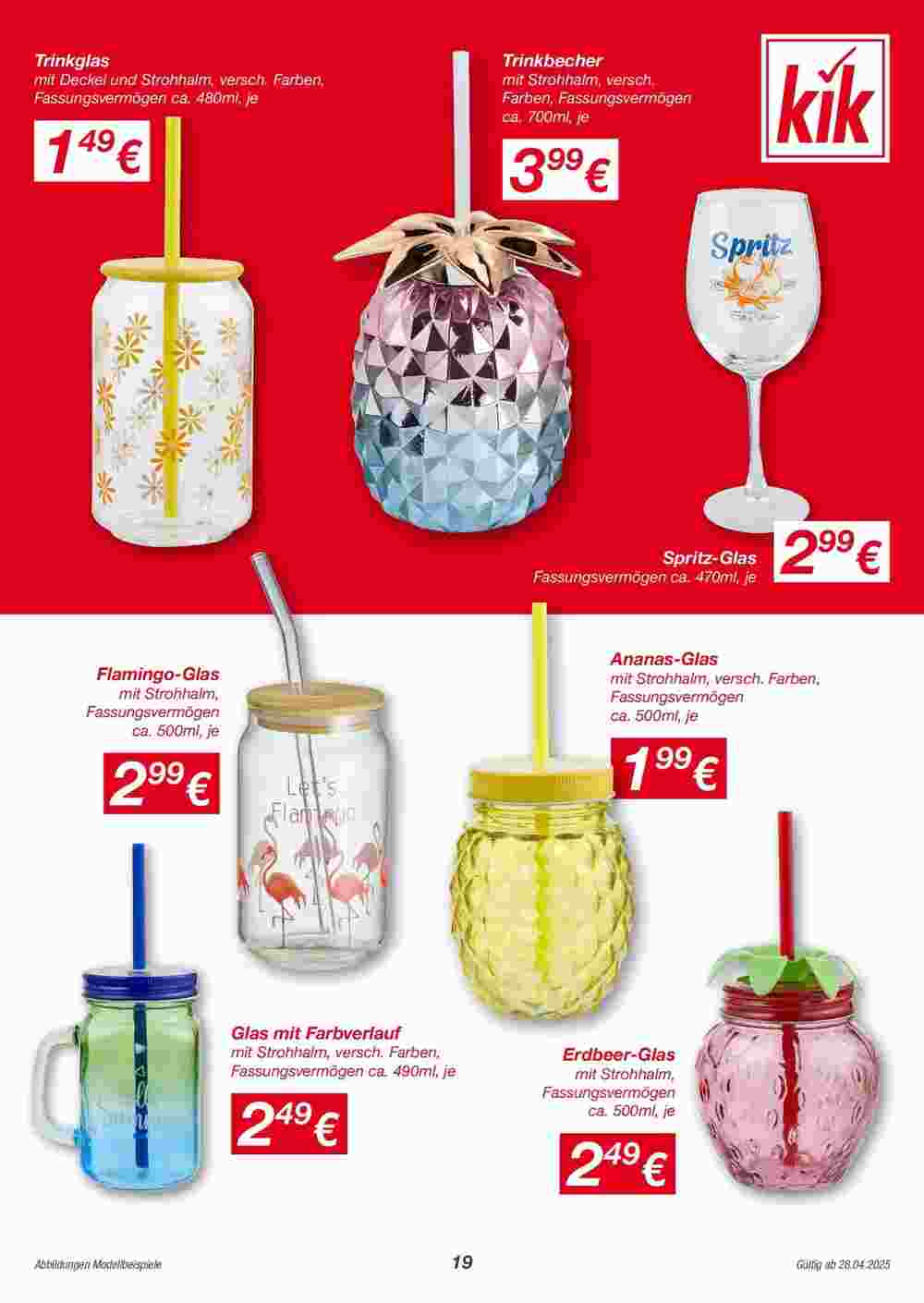KiK Flugblatt (ab 28.04.2025) - Angebote und Prospekt - Seite 19