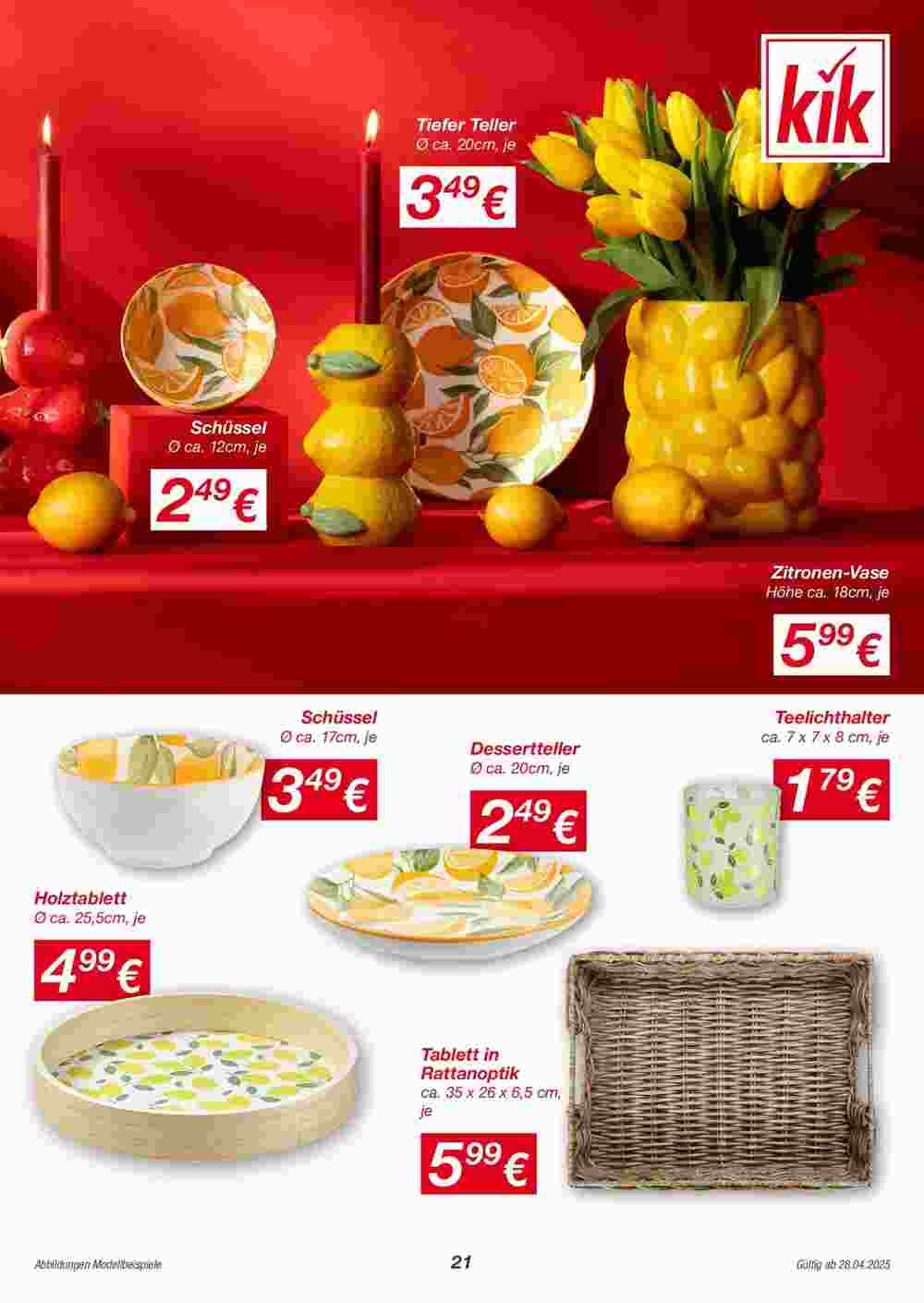 KiK Flugblatt (ab 28.04.2025) - Angebote und Prospekt - Seite 21