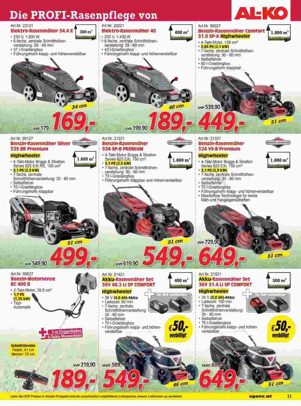 Zgonc Flugblatt (ab 28.04.2025) - Angebote und Prospekt - Seite 11