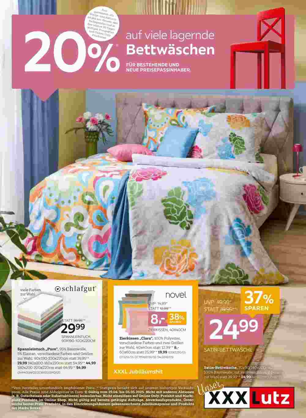 XXXLutz Flugblatt (ab 29.04.2025) - Angebote und Prospekt - Seite 1