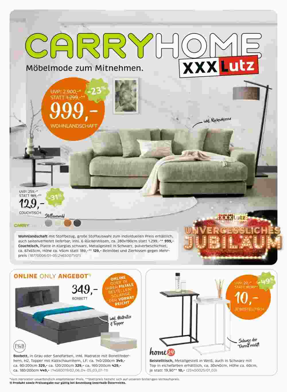 XXXLutz Flugblatt (ab 29.04.2025) - Angebote und Prospekt - Seite 1