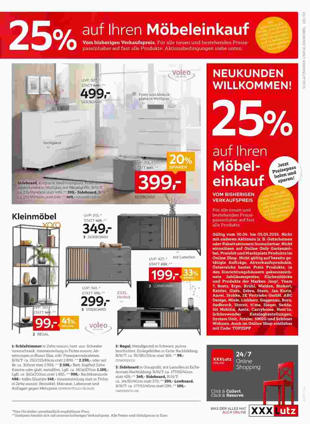XXXLutz Flugblatt (ab 29.04.2025) - Angebote und Prospekt - Seite 9