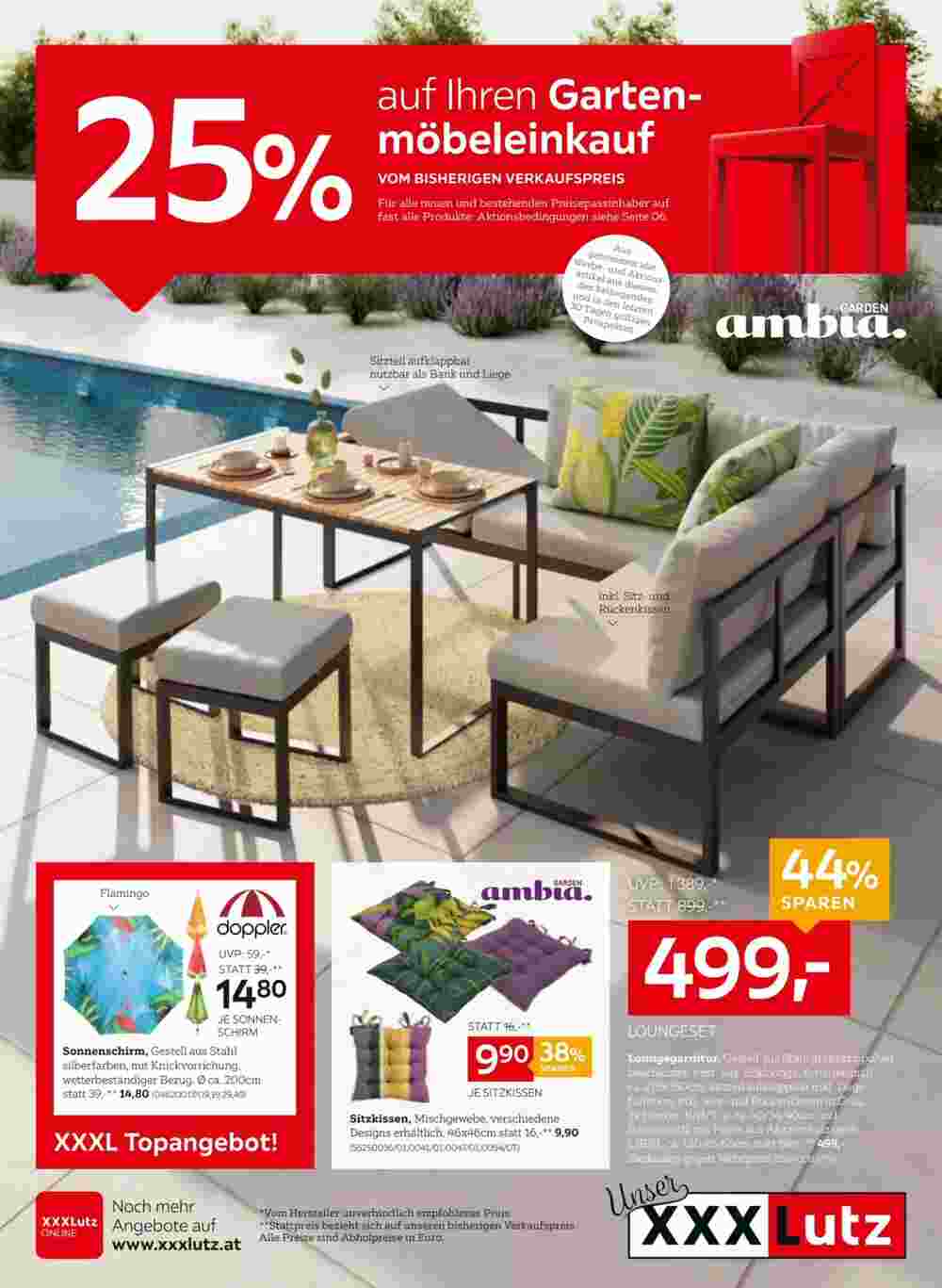 XXXLutz Flugblatt (ab 29.04.2025) - Angebote und Prospekt - Seite 1