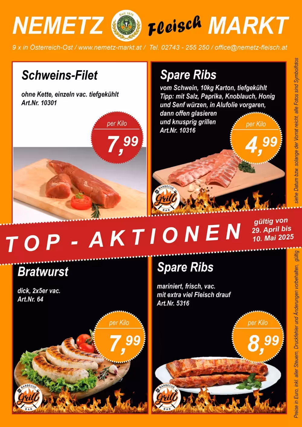 Nemetz Markt Flugblatt (ab 29.04.2025) - Angebote und Prospekt - Seite 1