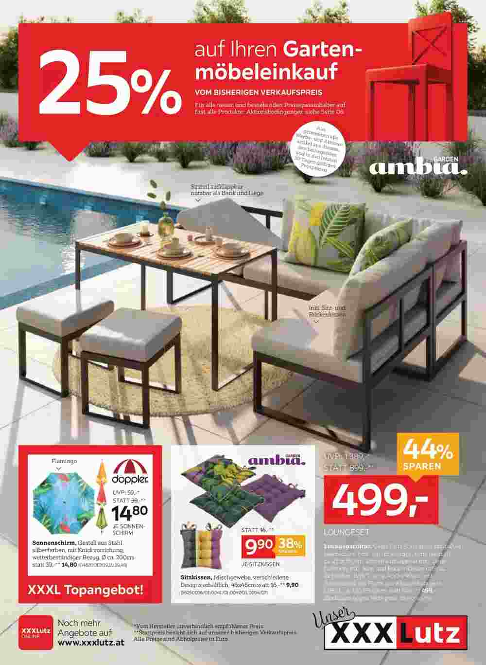 XXXLutz Flugblatt (ab 29.04.2025) - Angebote und Prospekt - Seite 1