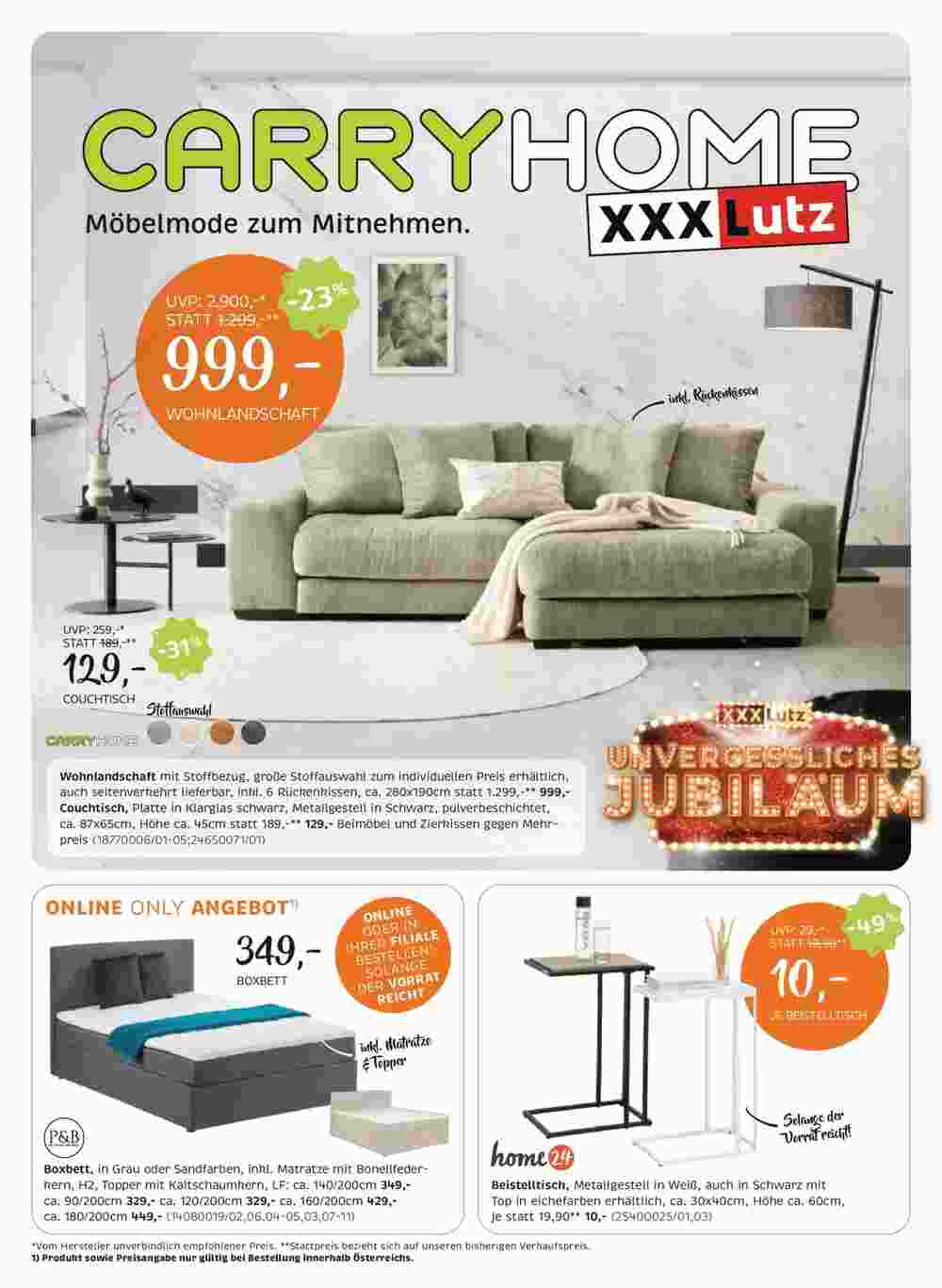 XXXLutz Flugblatt (ab 29.04.2025) - Angebote und Prospekt - Seite 1