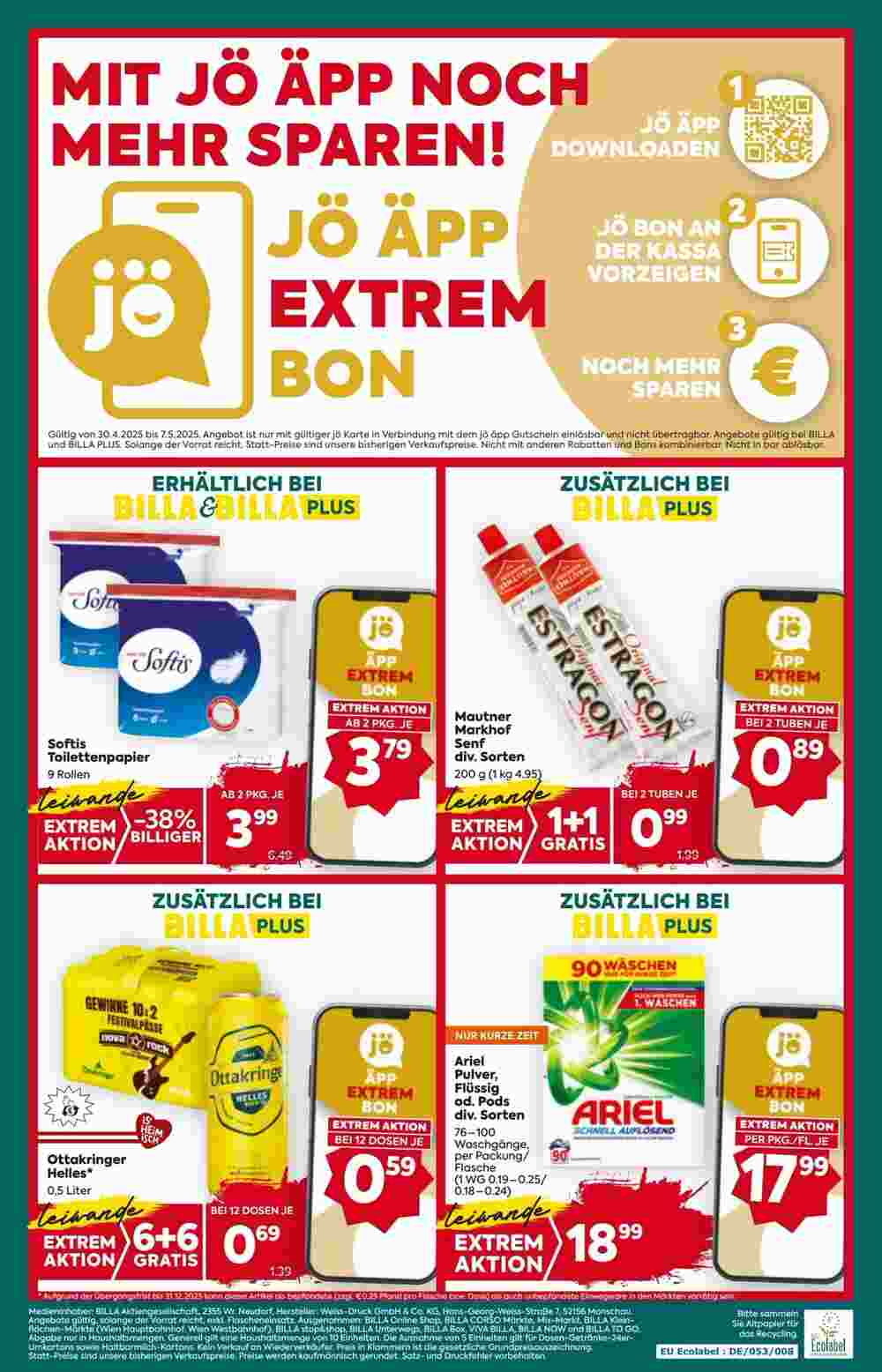 Billa Flugblatt (ab 30.04.2025) - Angebote und Prospekt - Seite 16