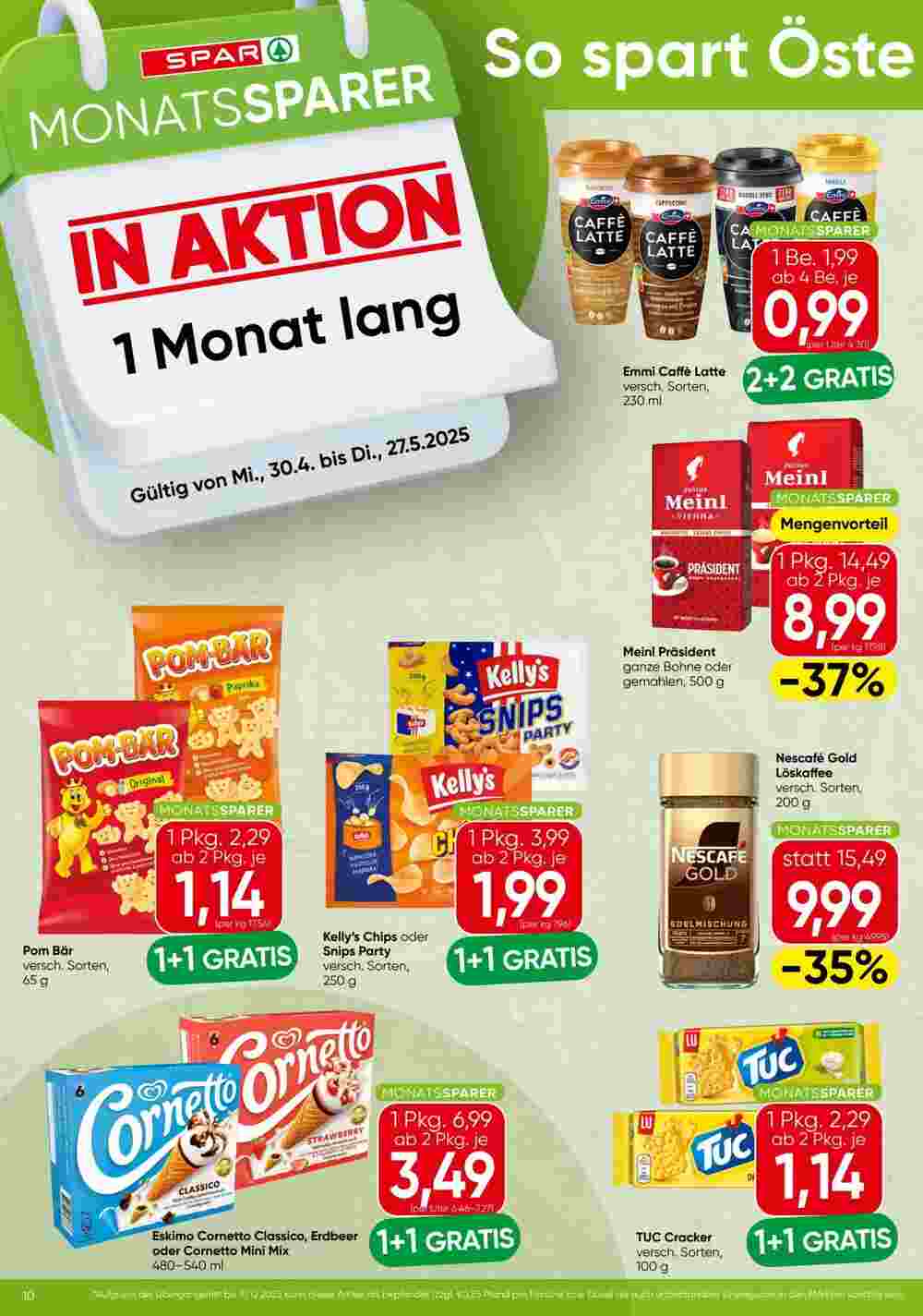 Spar Flugblatt (ab 30.04.2025) - Angebote und Prospekt - Seite 1