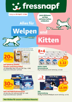 Fressnapf Flugblatt (ab 30.04.2025) - Angebote und Prospekt