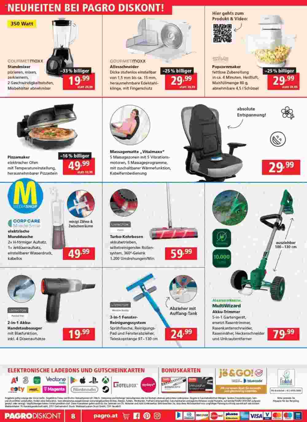 Pagro Diskont Flugblatt (ab 30.04.2025) - Angebote und Prospekt - Seite 8