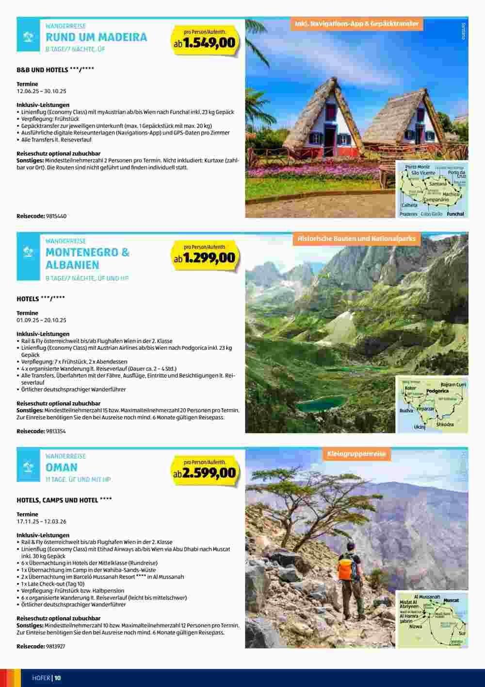 Hofer Reisen Flugblatt (ab 30.04.2025) - Angebote und Prospekt - Seite 10