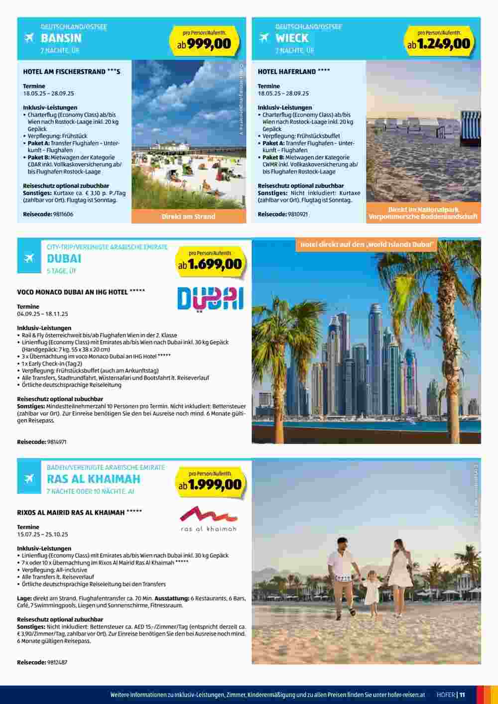 Hofer Reisen Flugblatt (ab 30.04.2025) - Angebote und Prospekt - Seite 11
