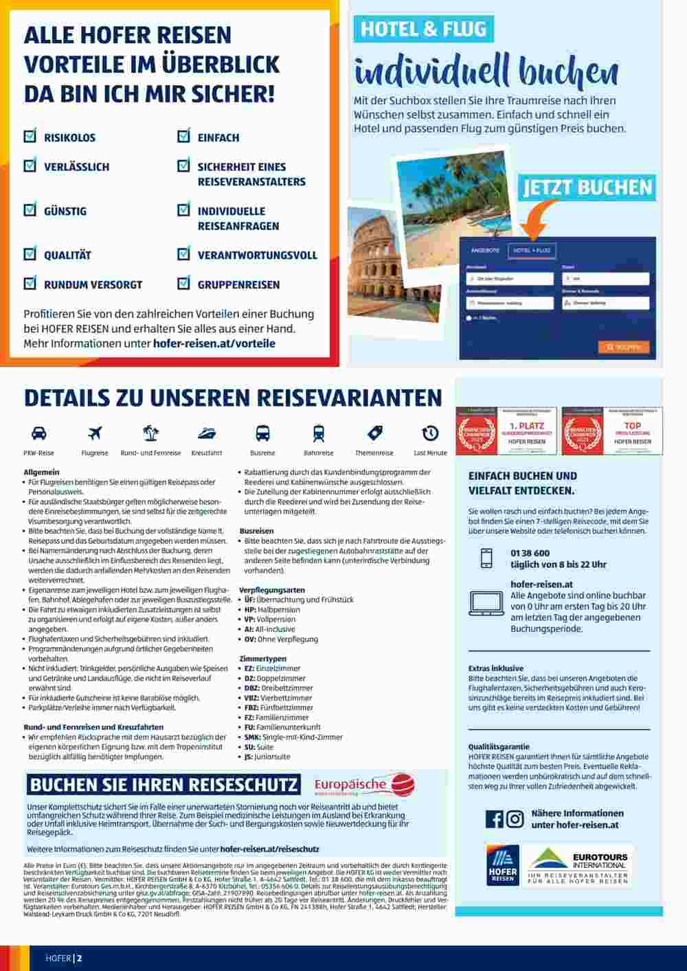 Hofer Reisen Flugblatt (ab 30.04.2025) - Angebote und Prospekt - Seite 2