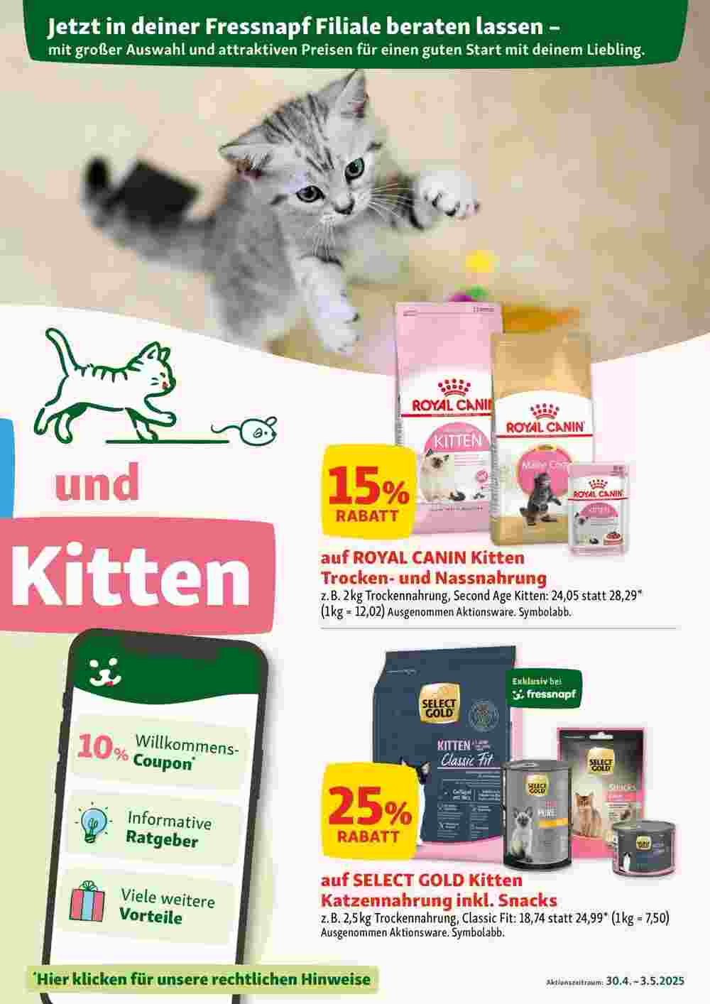 Fressnapf Flugblatt (ab 30.04.2025) - Angebote und Prospekt - Seite 3