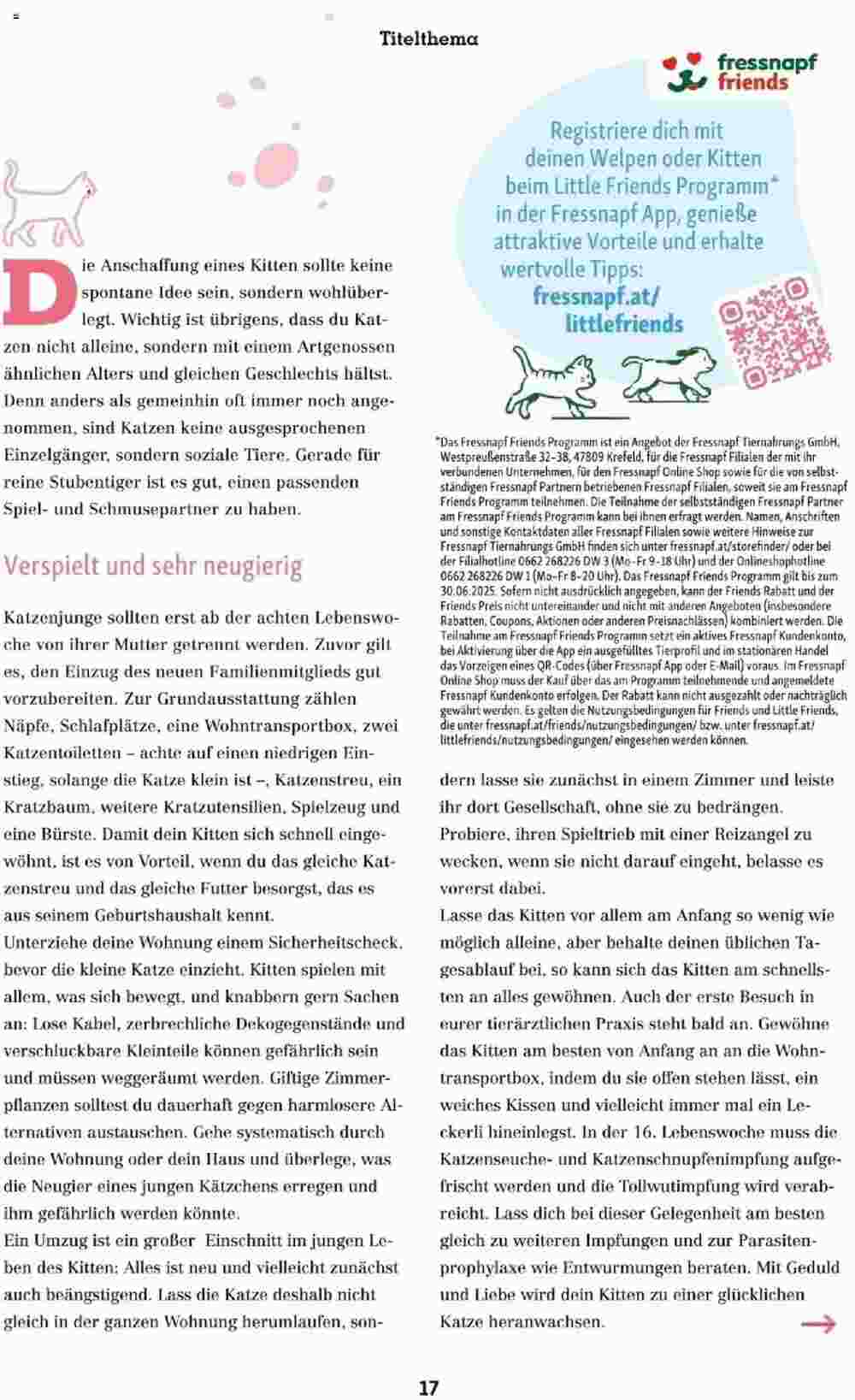 Fressnapf Flugblatt (ab 01.05.2025) - Angebote und Prospekt - Seite 17