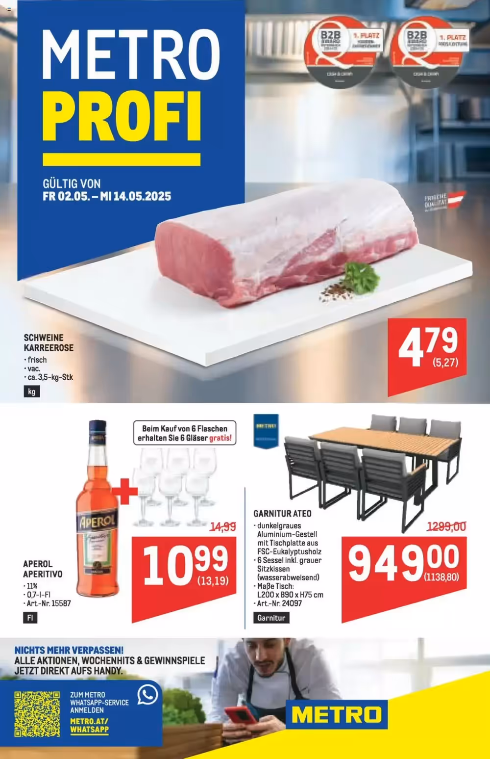 Metro Flugblatt (ab 02.05.2025) - Angebote und Prospekt - Seite 1