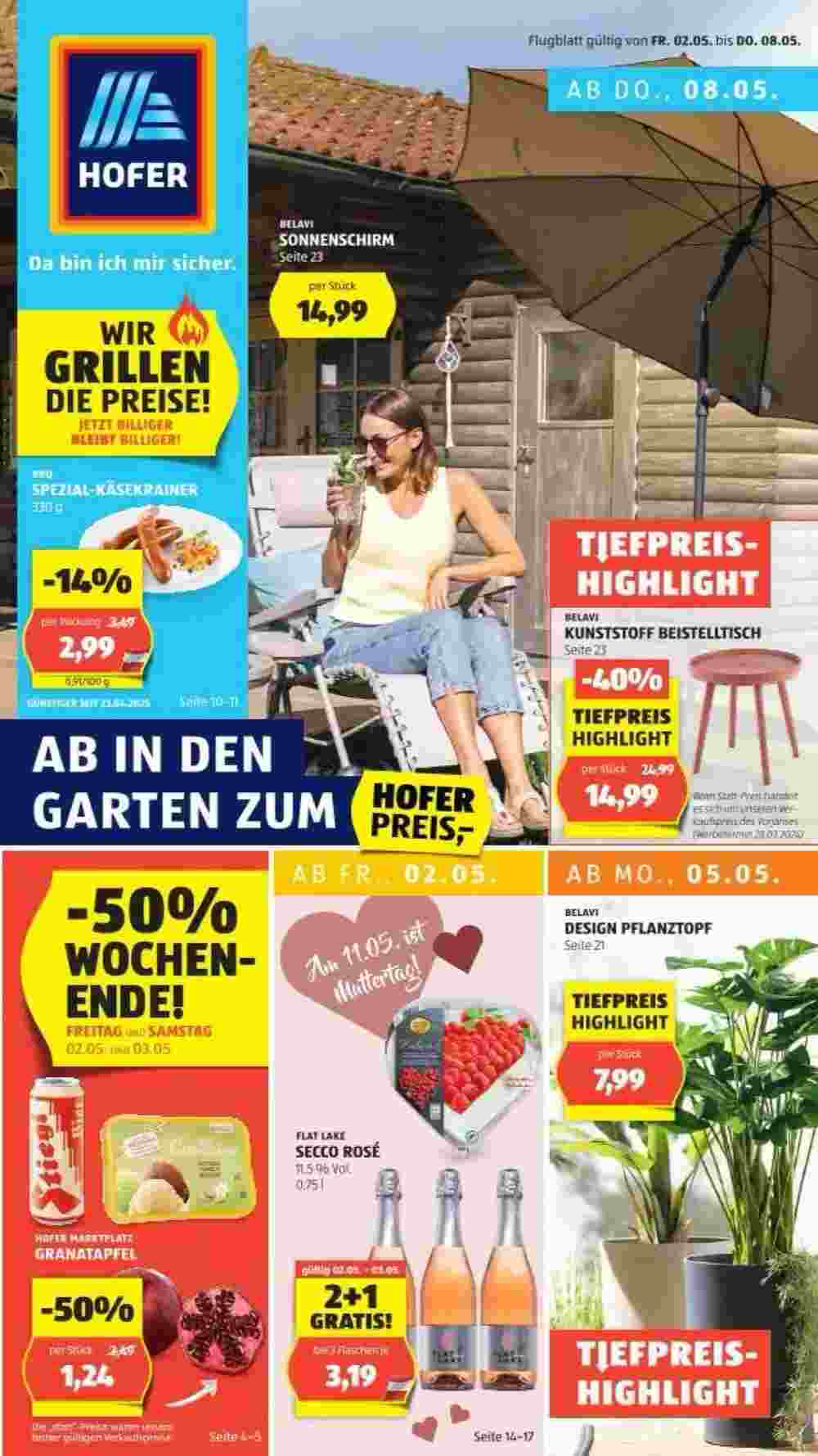 Hofer Flugblatt (ab 02.05.2025) - Angebote und Prospekt - Seite 1
