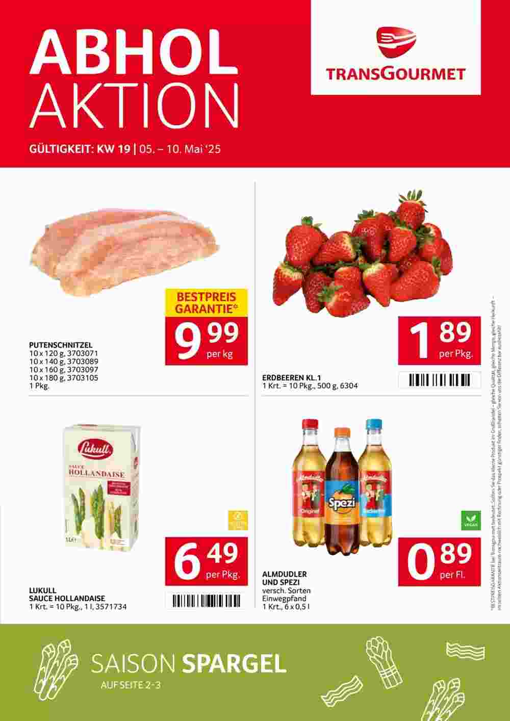 Transgourmet Flugblatt (ab 05.05.2025) - Angebote und Prospekt - Seite 1