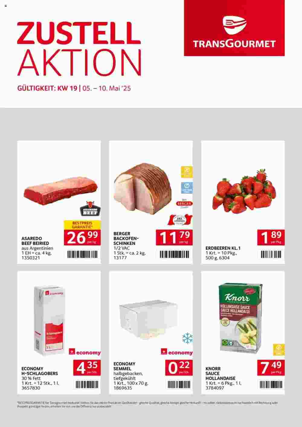 Transgourmet Flugblatt (ab 05.05.2025) - Angebote und Prospekt - Seite 1