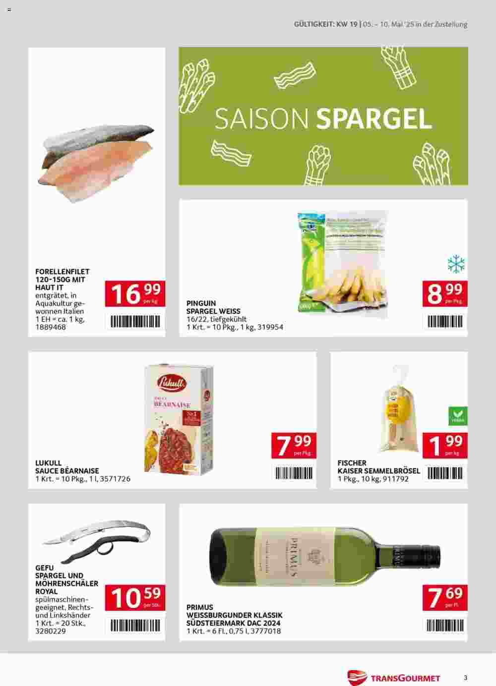 Transgourmet Flugblatt (ab 05.05.2025) - Angebote und Prospekt - Seite 3