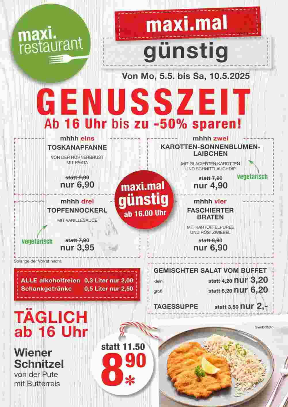 Maximarkt Flugblatt (ab 05.05.2025) - Angebote und Prospekt - Seite 1