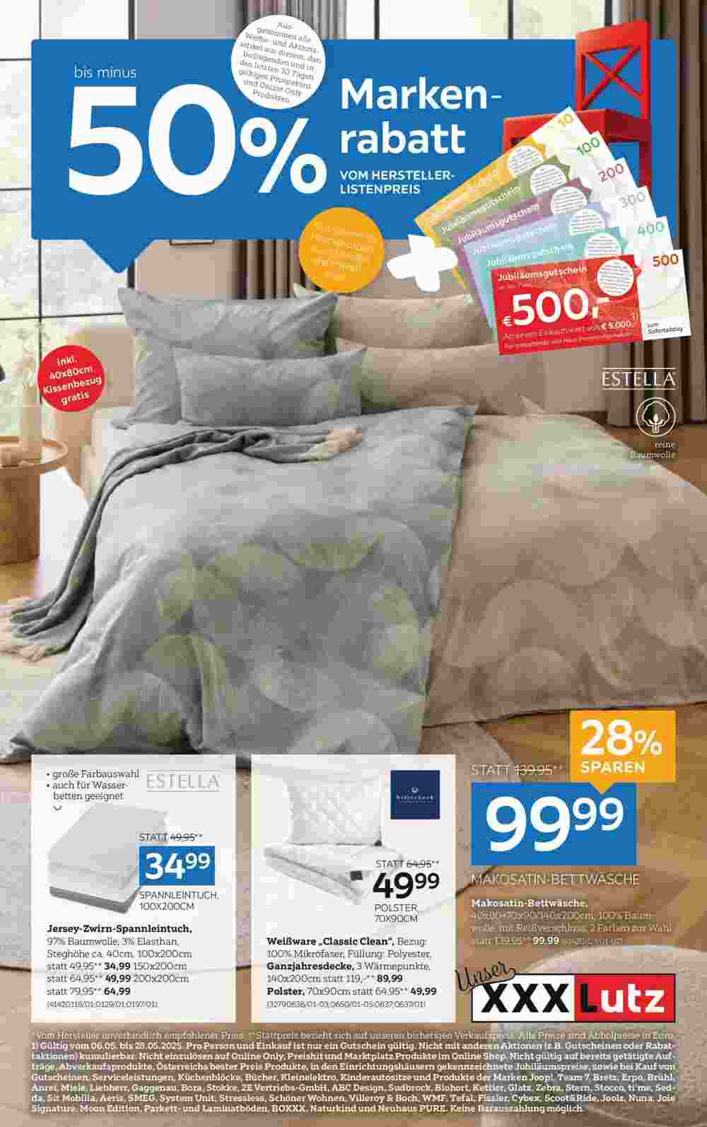 XXXLutz Flugblatt (ab 06.05.2025) - Angebote und Prospekt - Seite 1