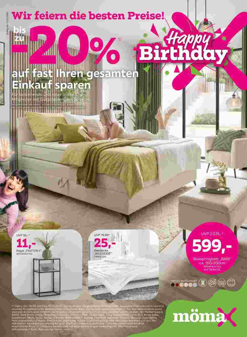 Mömax Flugblatt (ab 06.05.2025) - Angebote und Prospekt - Seite 1